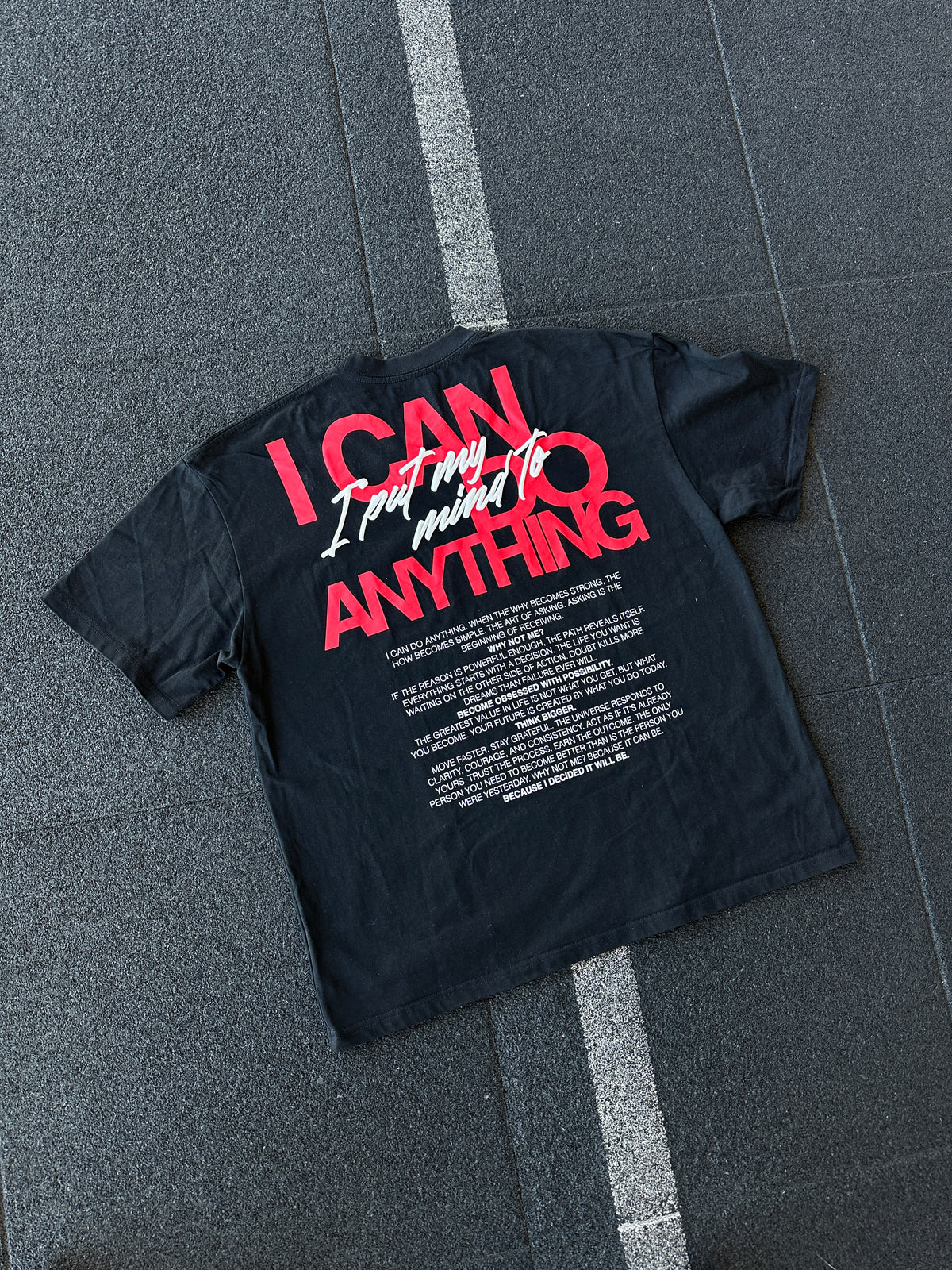 I CAN pumpcover póló SINNERS – anyagközeli felvétel, 240gsm pamut